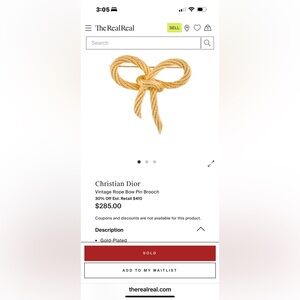 SOLD Christian Dior mystery box brooch